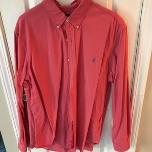 Coral Ralph Lauren Button Up